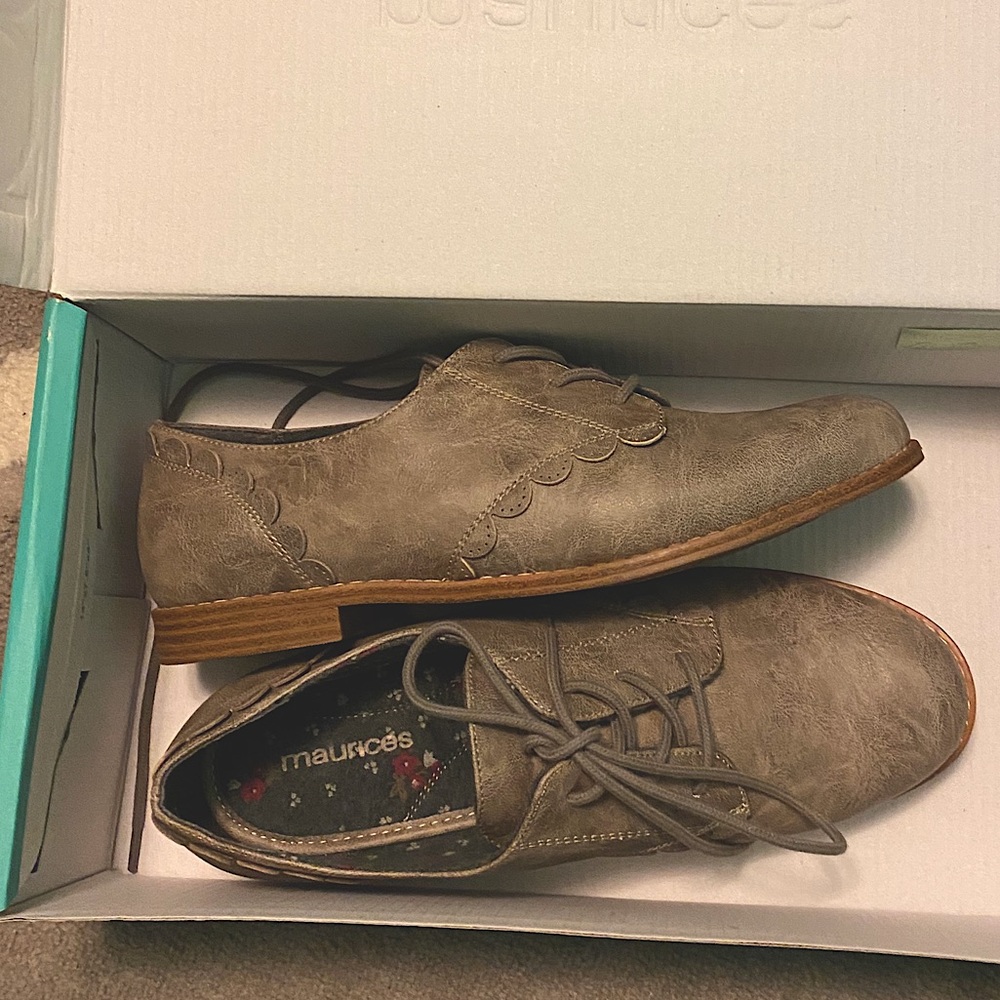 Kayla Oxford Grey Shoe
